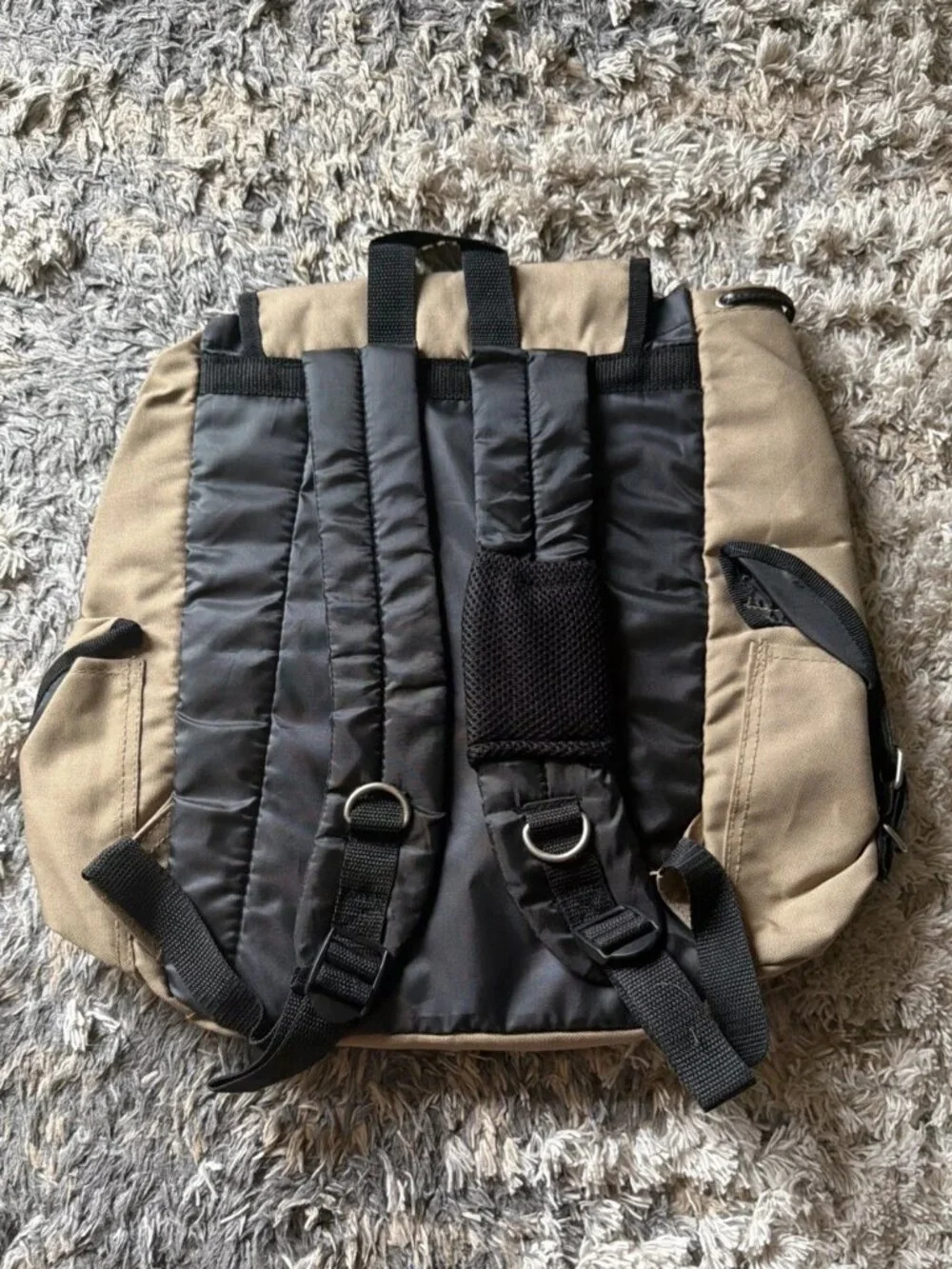 VTG SC Seal Of The Sierra Club Sand Tan Back Pack Utility Pockets 90s